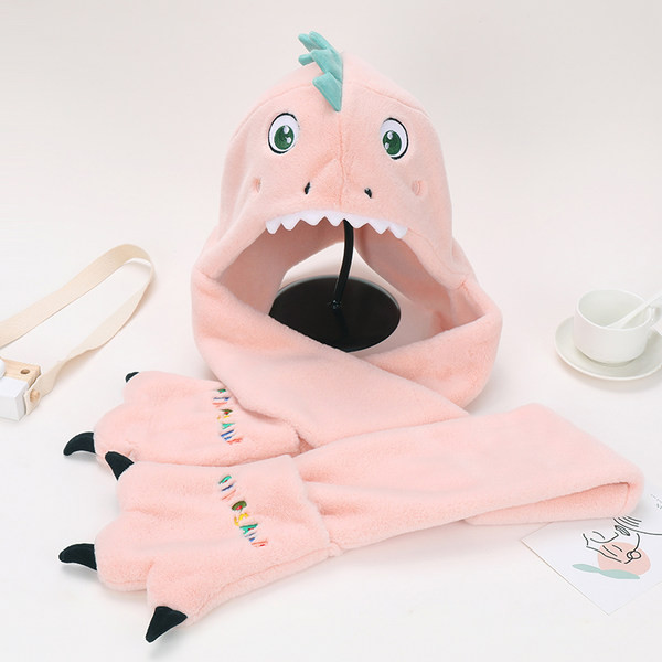 Palarie pentru copii 3 in 1 in forma de dinozaur