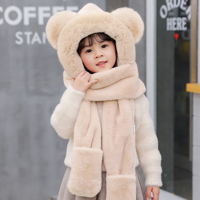 Καπέλο, κασκόλ και γάντια 3 σε 1