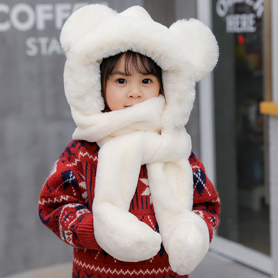 Καπέλο, κασκόλ και γάντια 3 σε 1