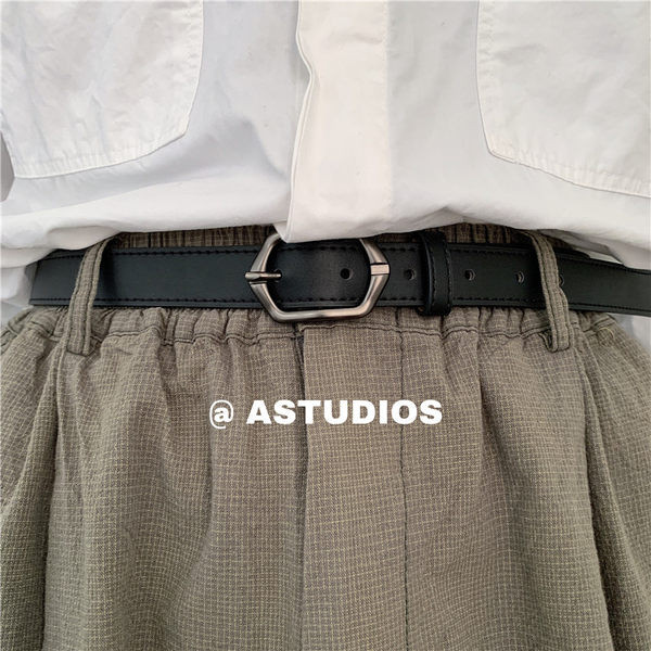 Curea bărbătească din piele cu cataramă metalică - mai multe culori