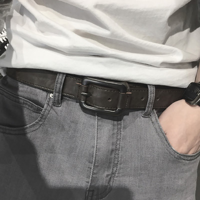 Cureaua barbati casual din piele model simplu