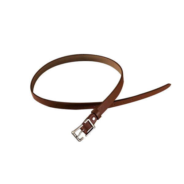 Μοντέρνα ανδρική ζώνη με μεταλλική πόρπη - τριών χρωμάτων