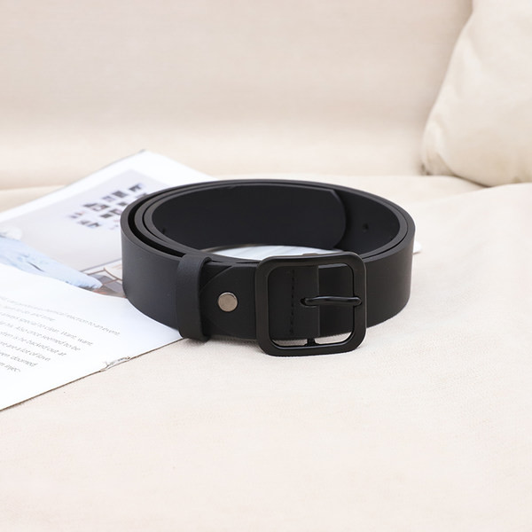 Ανδρική ζώνη από οικολογικό δέρμα με τετράγωνη πόρπη - τρία μοντέλα