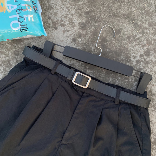 Νέο μοντέλο έκο δερμάτινη ζώνη με τετράγωνη πόρπη κατάλληλη για άνδρες και γυναίκες