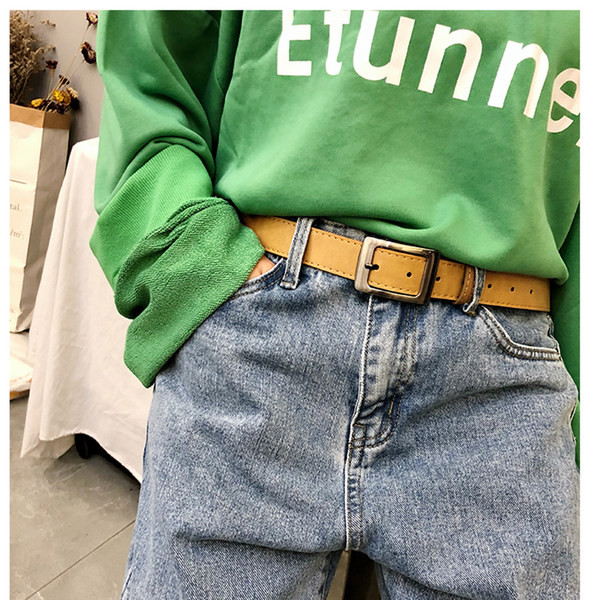 Ανδρική ζώνη από οικολογικό δέρμα με αγκράφα σε τρία χρώματα