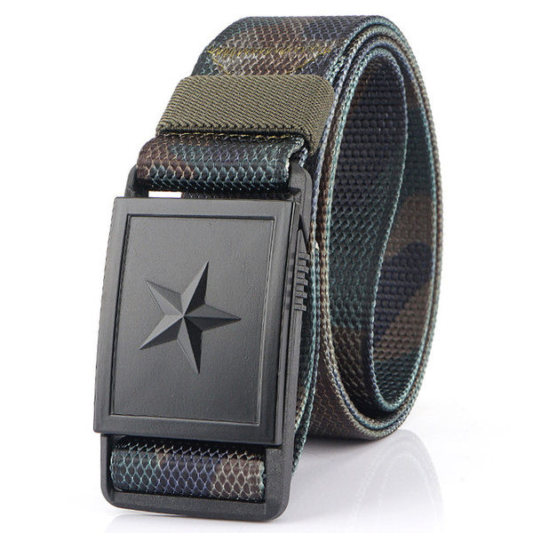 Ανδρική υφασμάτινη ζώνη με αγκράφα