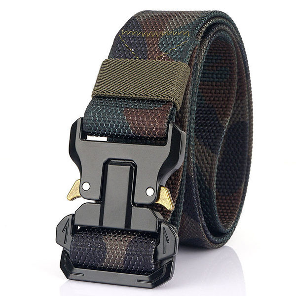 Ανδρική μοντέρνα ελαστική ζώνη με αγκράφα