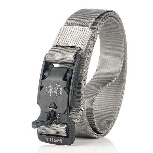 Ανδρική υφασμάτινη ζώνη με πλαστικό κούμπωμα