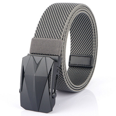 Ανδρική πάνινη ζώνη με παραλληλόγραμμη αγκράφα 120 cm