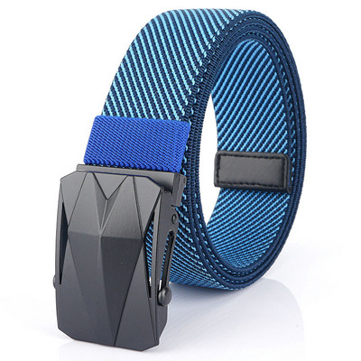 Ανδρική πάνινη ζώνη με παραλληλόγραμμη αγκράφα 120 cm