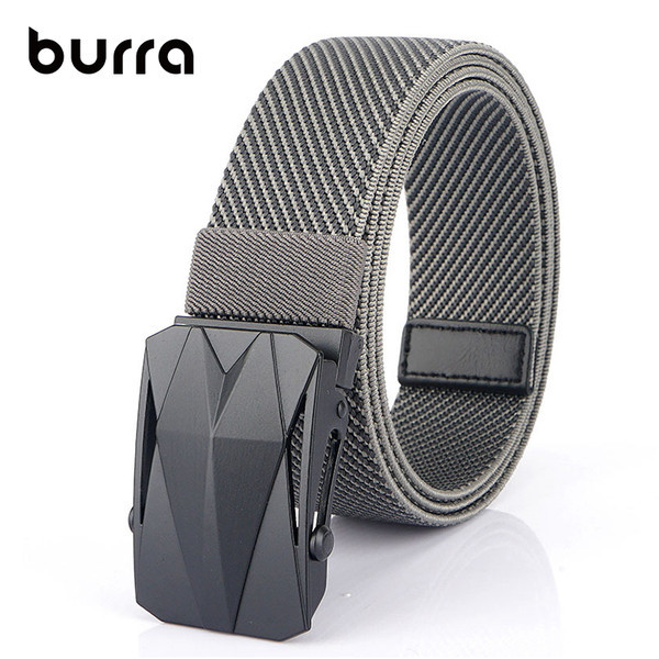 Ανδρική πάνινη ζώνη με παραλληλόγραμμη αγκράφα 120 cm