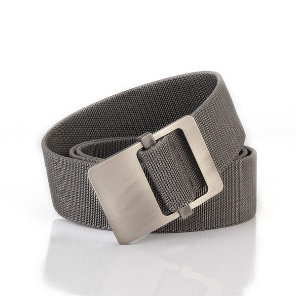 Elasztikus férfi mindennapi öv fém csattal