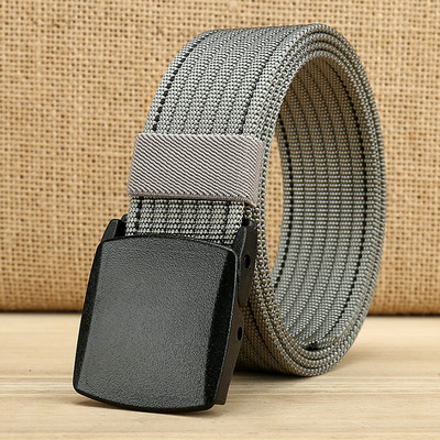 Ανδρική υφασμάτινη ζώνη casual με μεταλλικό δέσιμο νέο μοντέλο