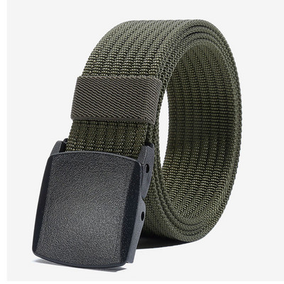 Ανδρική υφασμάτινη ζώνη casual με μεταλλικό δέσιμο νέο μοντέλο