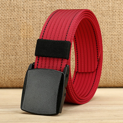 Ανδρική υφασμάτινη ζώνη casual με μεταλλικό δέσιμο νέο μοντέλο