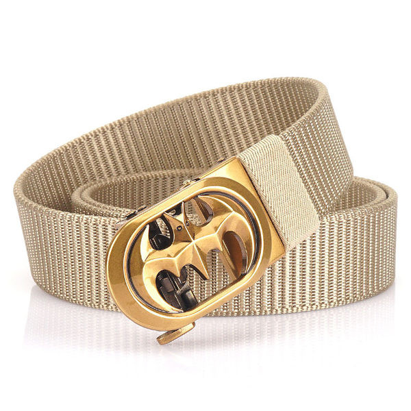 Μοντέρνα ανδρική πάνινη ζώνη με μεταλλική πόρπη