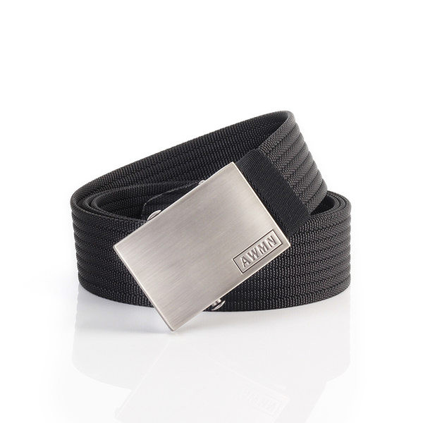 Καθημερινή υφασμάτινη ζώνη με μεταλλικό κούμπωμα