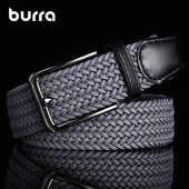 Ανδρική ελαστική πλεκτή ζώνη με μεταλλική πόρπη