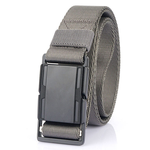 Model nou de centura textila pentru barbati cu inchidere metalica