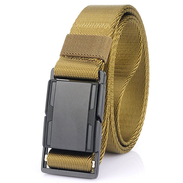 Model nou de centura textila pentru barbati cu inchidere metalica