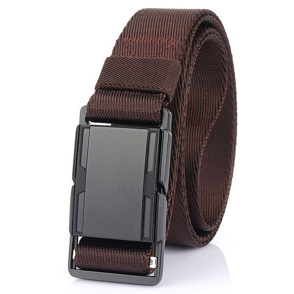 Model nou de centura textila pentru barbati cu inchidere metalica