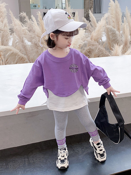 Спортно-ежедневен сет от две части за момиче - клин и блуза