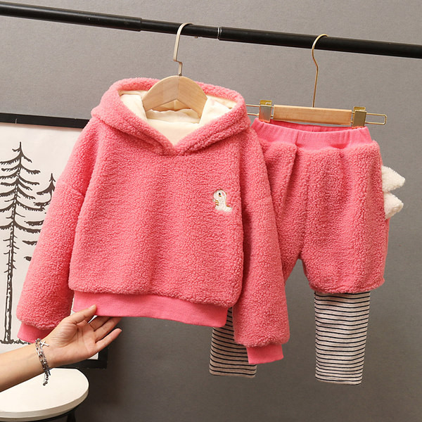 Παιδικό  σετ με κουκούλα και απλικέ