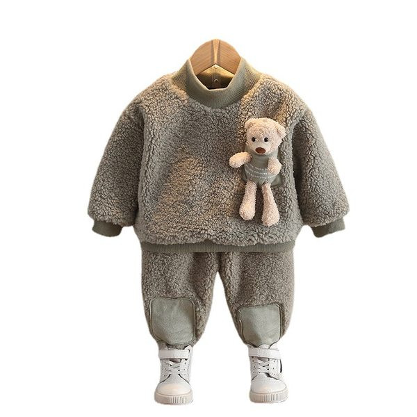 Ζεστό χειμερινό σετ για παιδιά - μπλούζα και παντελόνι