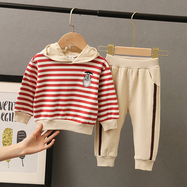 Set copii cu dungi in doua culori