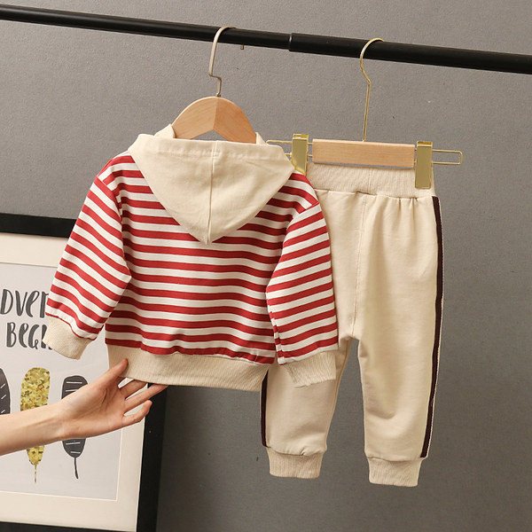 Set copii cu dungi in doua culori