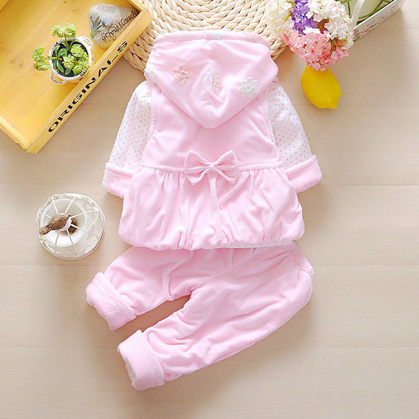 Vaikiškas kasdienis trijų spalvų rinkinys tinka mergaitėms