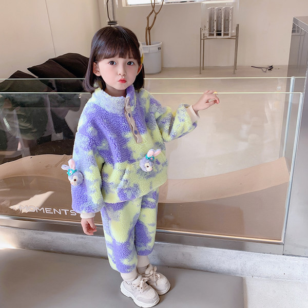 Παιδικό φλοράλ πουπουλένιο σετ για κορίτσια