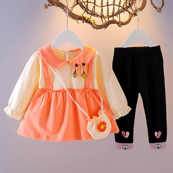 Παιδικό σετ για κορίτσια από μπλούζα και κολάν