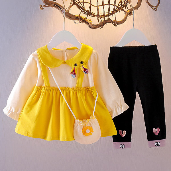 Παιδικό σετ για κορίτσια από μπλούζα και κολάν