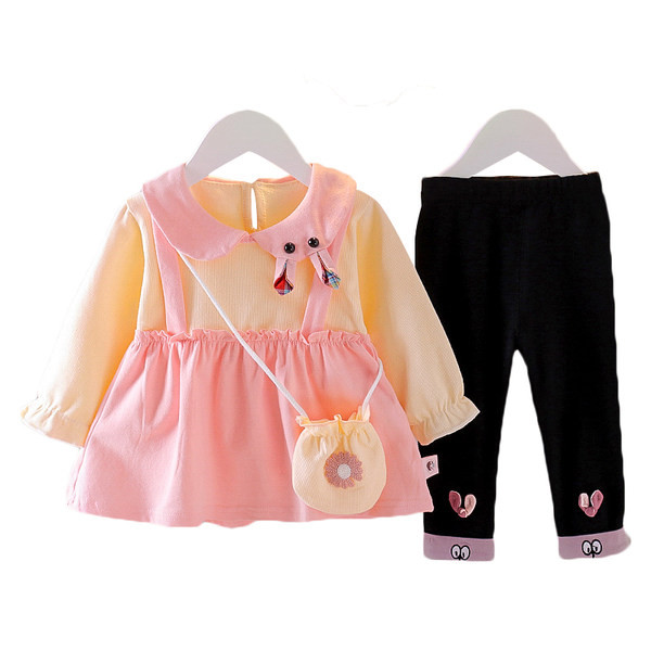 Παιδικό σετ για κορίτσια από μπλούζα και κολάν