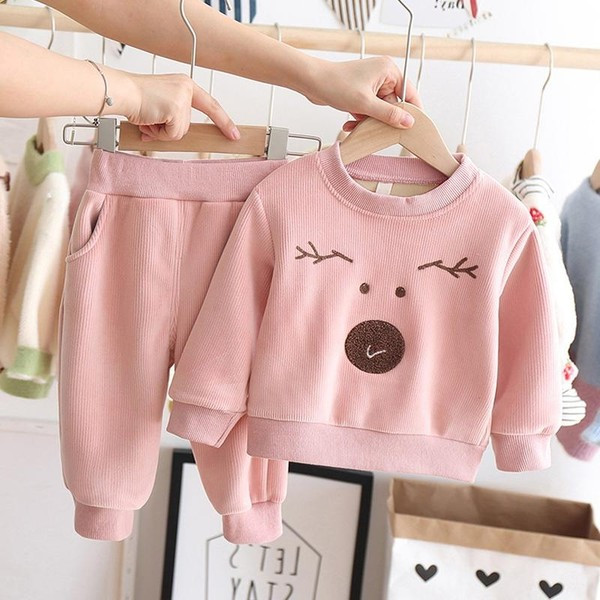 Παιδικό καθημερινό σετ σε ροζ χρώμα