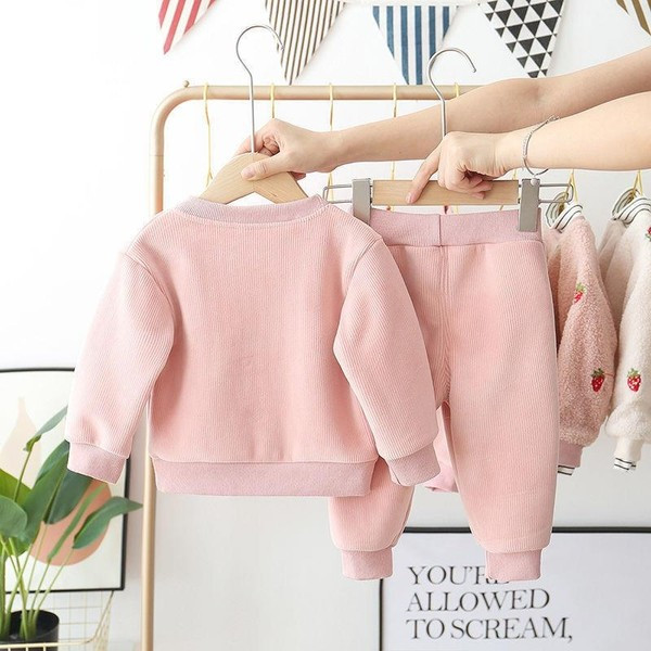 Παιδικό καθημερινό σετ σε ροζ χρώμα