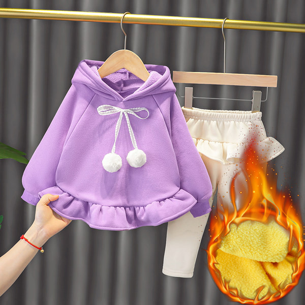 Μοντέρνο παιδικό σετ μπλούζα και παντελόνι για κορίτσια