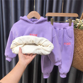 Set modern pentru fete pentru copii in roz si mov