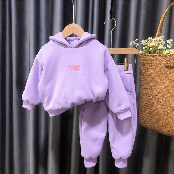 Modern gyerekkészlet lányoknak rózsaszín és lila színben