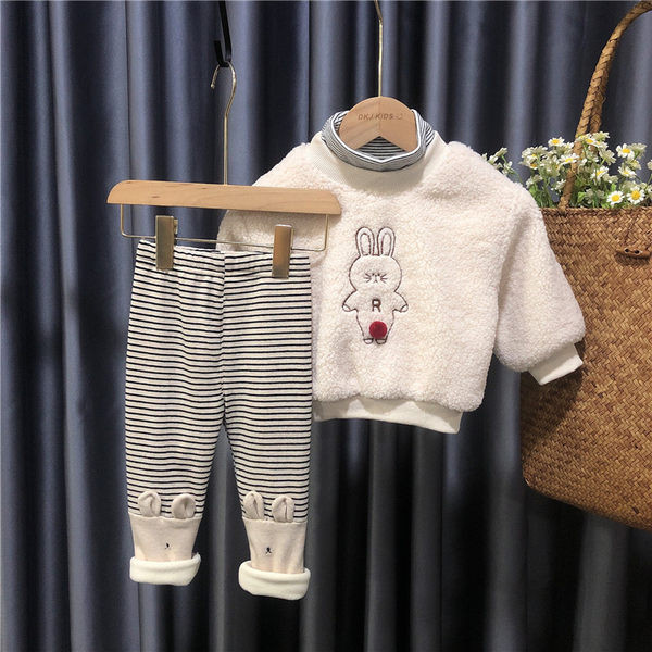 Set de iarna pentru copii cu broderie pentru fete