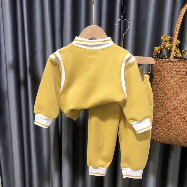 Set pentru copii cu guler clasic - două părți