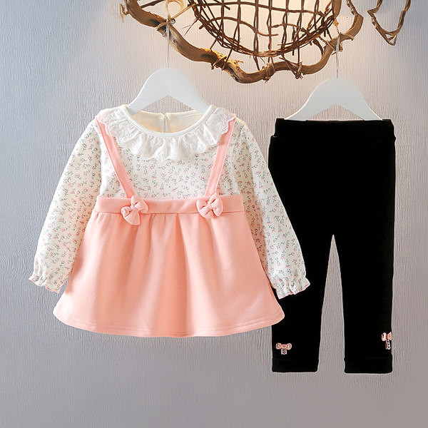 Παιδικό σετ για κορίτσια με φόρεμα και κολάν