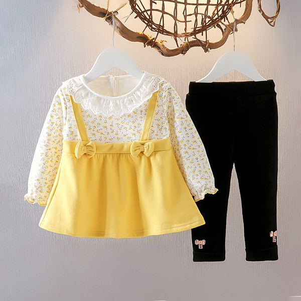 Παιδικό σετ για κορίτσια με φόρεμα και κολάν