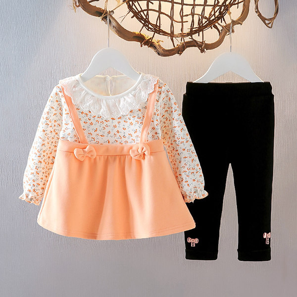 Παιδικό σετ για κορίτσια με φόρεμα και κολάν