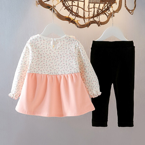 Παιδικό σετ για κορίτσια με φόρεμα και κολάν
