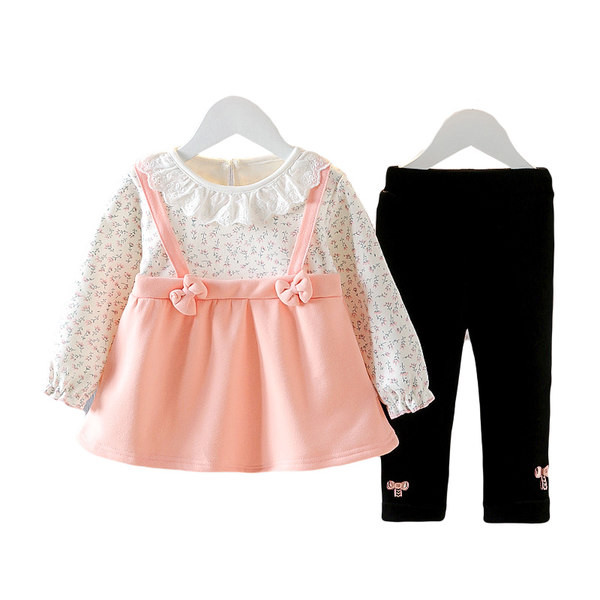 Παιδικό σετ για κορίτσια με φόρεμα και κολάν