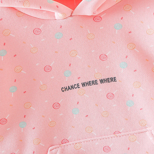 Παιδικό casual σετ μπλούζας με κουκούλα και παντελόνι