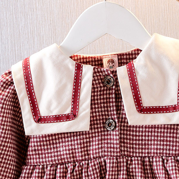 Νέο μοντέλο παιδικού καρό σετ σε δύο μέρη  για κορίτσια