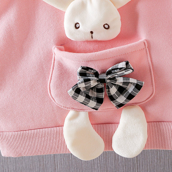 Детски комплект от блуза с 3D елементи и долнище